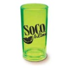 1.5 oz custom printed Shooter Shot glass made of neon plastic polystyrene in a variety of colors! Great Wedding, Bar, Nightclub or Street Party Idea! We're a wholesale supplier of discount plastic, glass, Pewter, ceramic Shot Glasses!  1.5K345