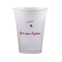 10 oz. Frosted disposable plastic custom printed Tumblers. A great Wedding, Club, Bar or Company Event or Street Party Idea! THE wholesale supplier of plastic, glass, Disposable, ceramic and Stainless Steel Cups and Shot Glasses!  10E356