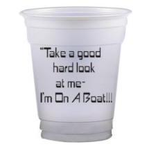 12 oz. Frosted disposable plastic custom printed Tumblers. A great Wedding, Club, Bar or Company Event or Street Party Idea! THE wholesale supplier of plastic, glass, Disposable, ceramic and Stainless Steel Cups and Shot Glasses!  12C356