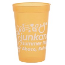 Smooth wholesale translucent custom printed 16 oz. plastic Stadium Cups! Discount affordable promotional product for Sport events, Schools, Churches, Corporate parties, Street Festivals, Restaurants, Bars and more! Lids sold seperately.  SMOS278