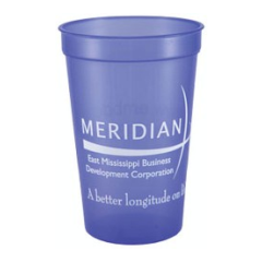 Smooth wholesale custom printed Translucent 22 oz. plastic Stadium Cup! Discount affordable promotional product for Sports teams and sporting events, Schools, Churches, Corporate parties, Street Festivals, Restaurants, Bars and more! SMOS22OZ