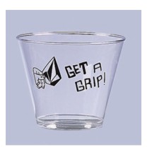 9 oz. Disposable Plastic Rigid styrene Drink Beverage Cup. Extremely popular for Street Parties, tradeshow events, Weddings, Company picnics and much more!  9OT356