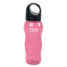 Custom Printed 24 oz. Flip Lid Translucent Plastic Sports Water Bottle with Carabiner Clip. 6 Product Colors! A unique and practical water bottle promotional personalized item. Great for Schools, Churches and 5K Run Walk Fundraisers! CUSR31