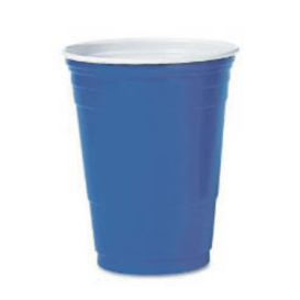 Customized Promotional 16 Oz Blue Solo Brand Party Cups Logo