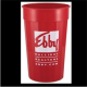 Fluted wholesale custom printed 32 oz. plastic Stadium Cup! Discount affordable promotional product for Sport events, Schools, Churches, Corporate parties, Street Festivals, Restaurants, Bars and more! Lids sold seperately. FL32278