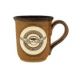 5 oz. Custom promotional Handcrafted Glazed Stoneware Ceramic Coffee Mugs. A beautiful and unique handmade clay Old World coffee mug with glaze finish and a Classic Country design. We are THE DIRECT SOURCE for custom Stoneware Mugs.  CUSS282