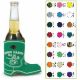 Custom Printed Boot Shaped Scuba Foam Cooler Collapsible Koozie. Open Cell Scuba Foam Material for a great Insulated Cold Cooler Keeper! We have a TON of unique WHOLESALE DIRECT personalized Can & Bottle Foam / Neoprene custom Koozies!  CUSF28